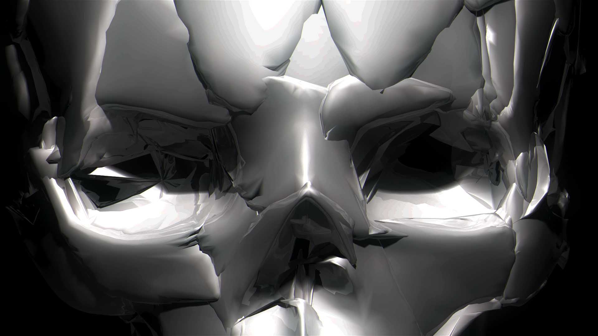 Skull 3D Displace – Video VJ Loops Pack Vol.44
