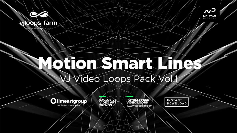 Motion Smart Lines - Video VJ Loops Pack  | VJ Loops Farm