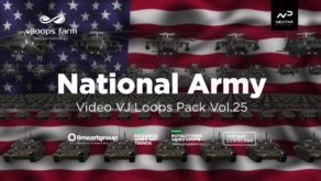 National-army-visuals-vj-loop-3d-footage