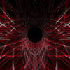 Red star needles 3d rendering of a grid formed tunnel vj_loops_Layer
