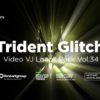 Trident-Glitch video loops