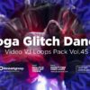 Yoga-Girl-VJ-loops-video-footage-glitch