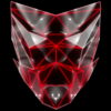 Polygonal-red-evil-robotic-mask-face-motion-lines-vj-loop-HD_005 VJ Loops Farm