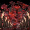 Corona-Virus-Girl-Dancing-on-Covid19-Cell-with-strobing-red-white-effect-video-art-4K-VJ-Footage-1920_004 VJ Loops Farm