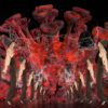 Corona-Virus-Girl-Dancing-on-Covid19-Cell-with-strobing-red-white-effect-video-art-4K-VJ-Footage-1920_005 VJ Loops Farm