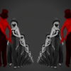 Dancing-Covid19-Girls-in-COrona-VIrus-Mask-in-Red-White-pixel-sorting-effect-4K-Video-Art-VJ-Loop-1920_002 VJ Loops Farm