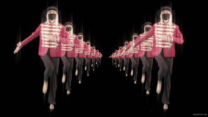 vj video background Tunnel-Double-Side-Girls-In-Mask-Empire-royal-woman-marching-Video-Art-4K-VJ-Footage-Looped-1920_003
