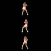 Single-4K-twerking-girl-waving-hips-isolated-on-black-background-Video-Art-Vj-Loop-1920 VJ Loops Farm