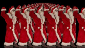vj video background Army-of-Dancing-Santa-Clauses-chilling-on-rave-isolated-on-black-background-4K-Video-Art-VJ-Footage-1920_003