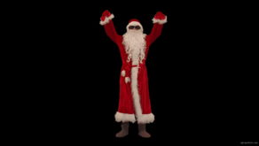 vj video background Single-Santa-Claus-making-EDM-beats-with-hands-Video-Art-4K-VJ-Footage-1920_003