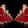 Twins-of-Santa-Claus-opposite-walking-isolated-on-black-background-Video-Art-4K-Vjing-Footage-1920_004 VJ Loops Farm