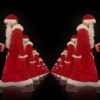 Twins-of-Santa-Claus-opposite-walking-isolated-on-black-background-Video-Art-4K-Vjing-Footage-1920_007 VJ Loops Farm