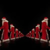 Twins-of-Santa-Claus-opposite-walking-isolated-on-black-background-Video-Art-4K-Vjing-Footage-1920_008 VJ Loops Farm