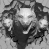 Angry-Wolf-3D-Projection-Head-demolish-on-wall-Mapping-Loop-gyqaxh-1920_005 VJ Loops Farm