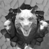 Halloween-Wolf-3D-head-projection-Video-Mapping-Loop-7en9gd-1920_005 VJ Loops Farm