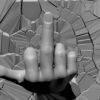 Hand-rude-sign-middle-finger-come-through-wall-projection-mapping-loop-dziyjq-1920_007 VJ Loops Farm