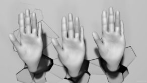 vj video background High-five-hand-signs-on-fragmented-wall-beats-3D-mapping-loop-kbvu1p-1920_003