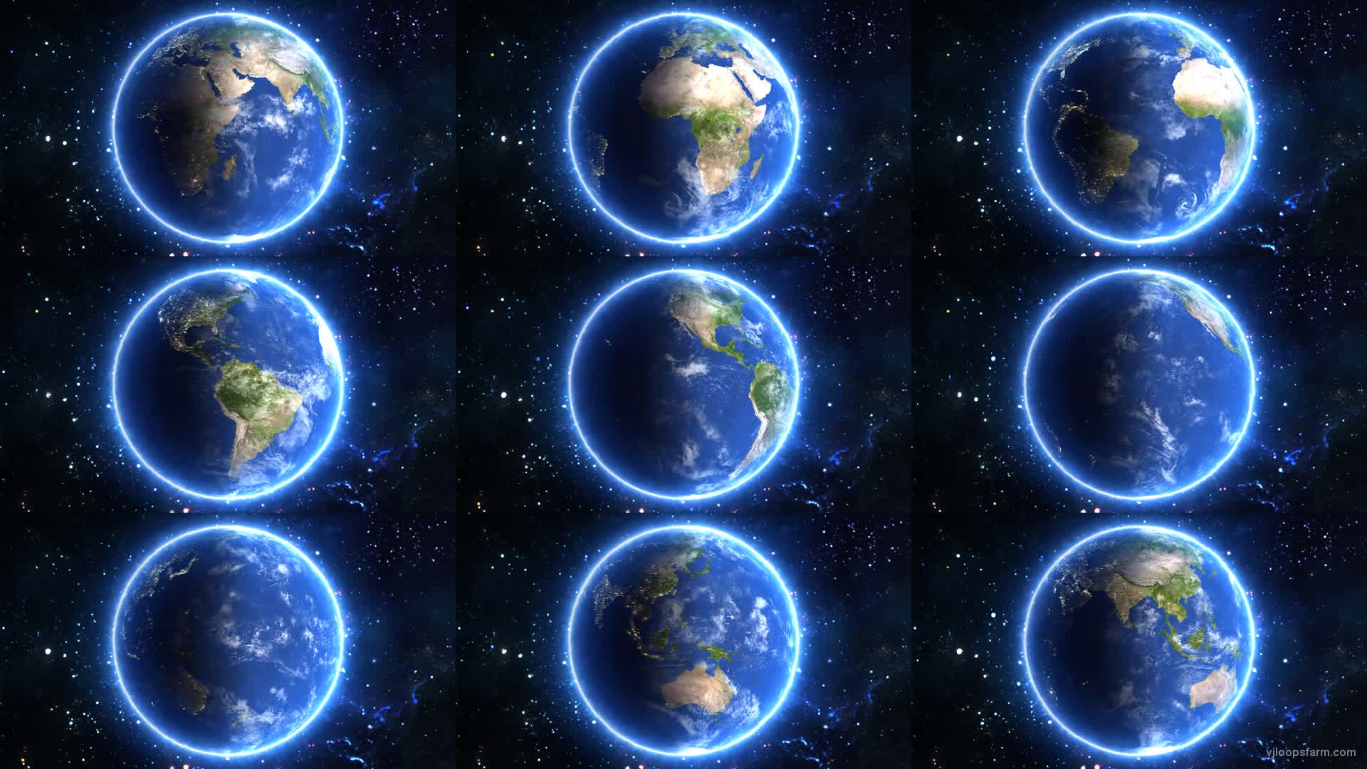 Planet Earth Blue Marble View from Space Day Night Change