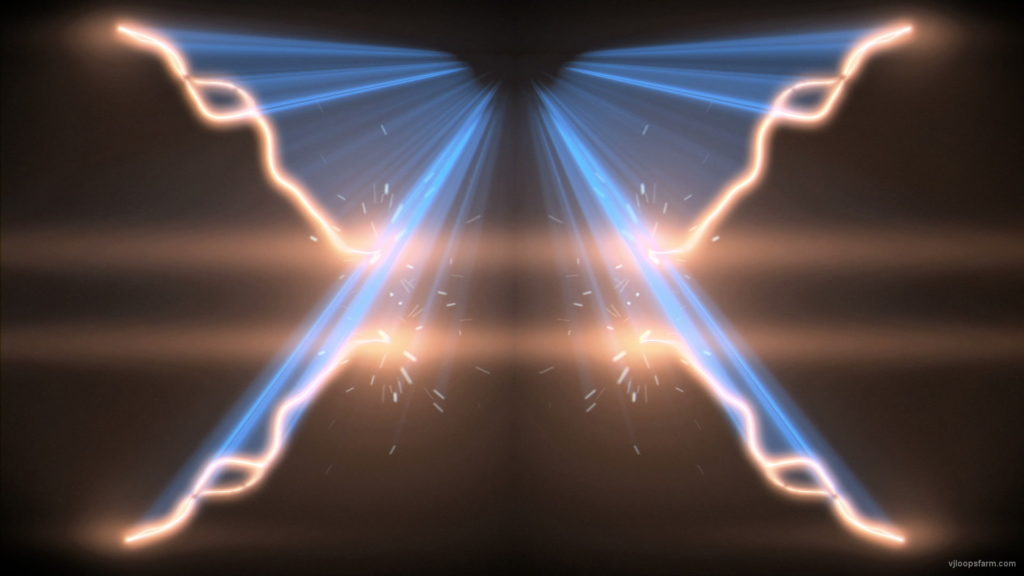 Symmetry Lightning Effect Flash rays video art vj loop | VJ Loops Farm