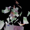 Euro-currency-bills-flying-into-frame-3D-animation-mka0gl-1920_002 VJ Loops Farm