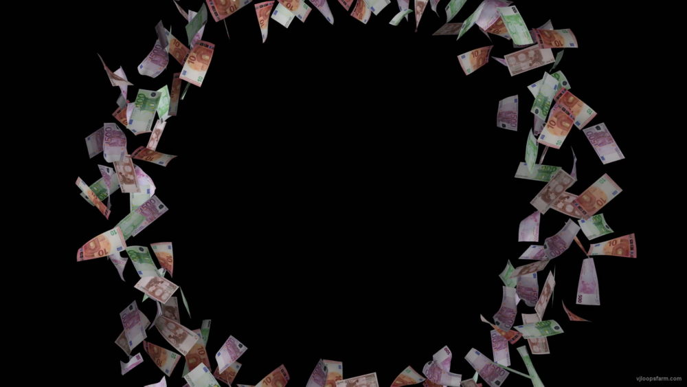 Circling-crowd-of-euro-currency-paper-money-on-black-background-fwip2j-1920_009 VJ Loops Farm