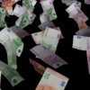 Euro-paper-money-bills-currency-flow-down-on-black-background-horabd-1920_004 VJ Loops Farm