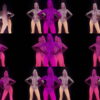 Violet-Pink-Go-Go-Dancing-girls-with-strobing-EDM-Effect-on-black-motion-background-vj-loop-igliur VJ Loops Farm