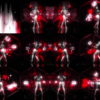 Pixel-Sorting-Girl-dancing-on-red-motion-background-itocez-1920 VJ Loops Farm