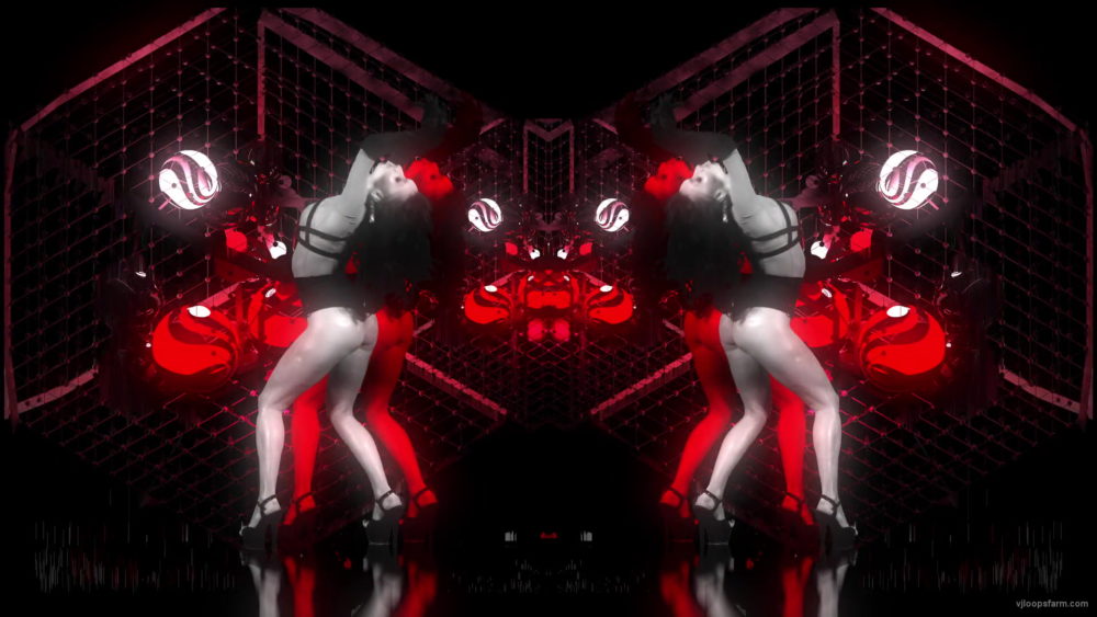 Pixel-Sorting-Girl-dancing-on-red-motion-background-itocez-1920_006 VJ Loops Farm