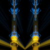 vj video background Blue-Yellow-Smoke-Columns-with-glow-effect-4K-Video-Loop-vuigza-1920_003