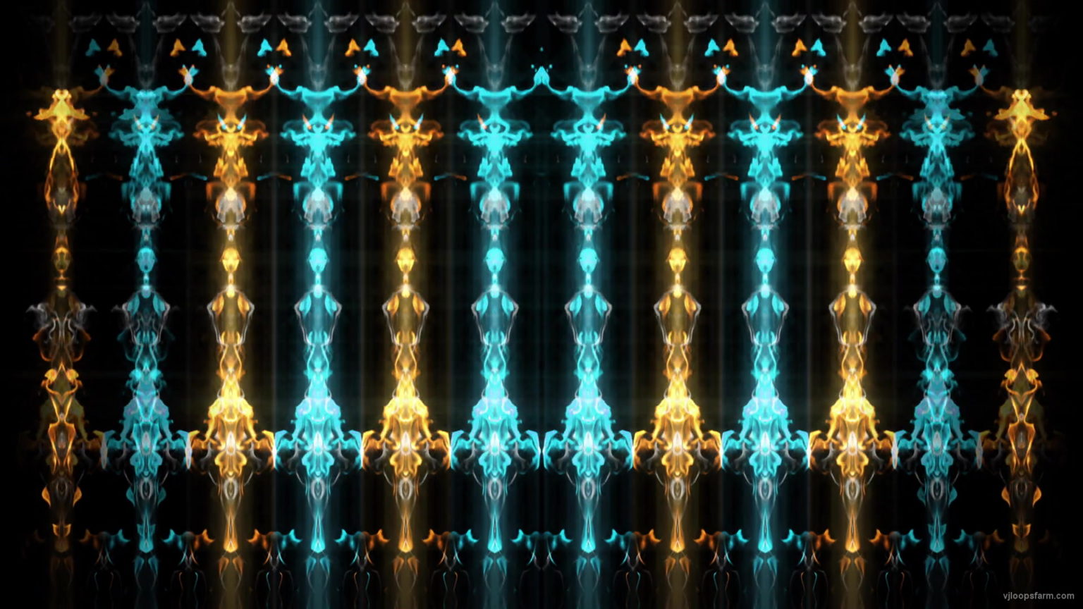 Fire Flame Wall Pattern with Abstract Columns 4K Video Art VJ Loop | VJ ...