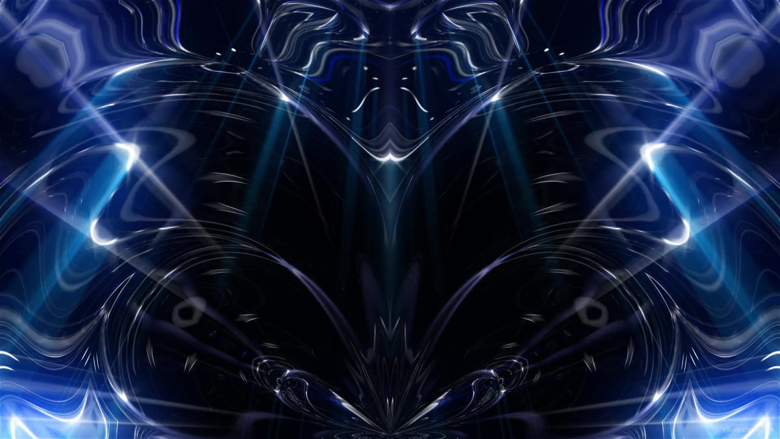 Blue Space Stars Mirror UltraHD Video Art VJ Loop | VJ Loops Farm