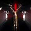 vj video background Stag-five-Deers-with-strobing-pentagram-red-effects-4K-VJ-Loop-wilupd-1920_003