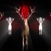 Stag-five-Deers-with-strobing-pentagram-red-effects-4K-VJ-Loop-wilupd-1920_004 VJ Loops Farm