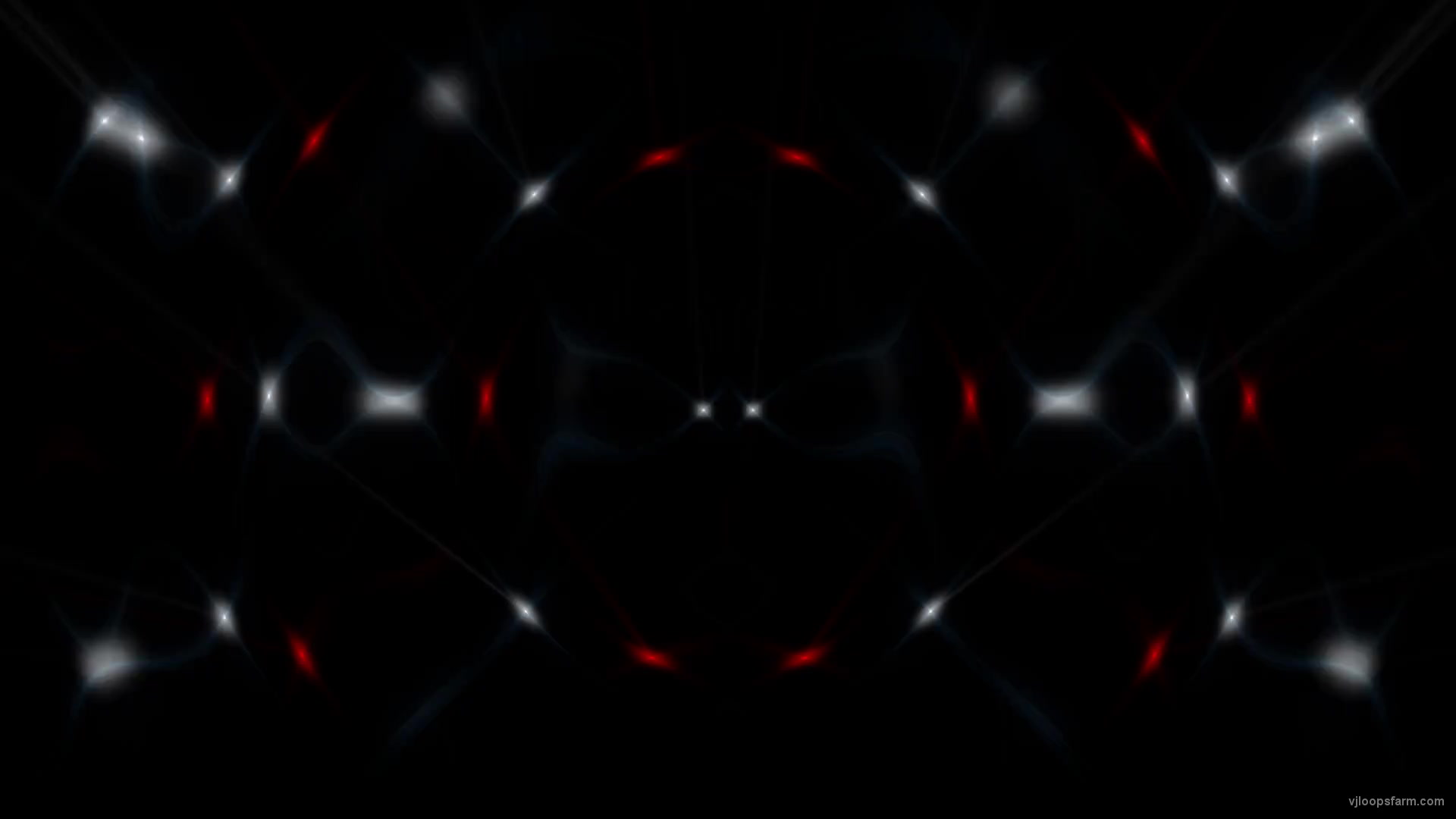Matrix Flower Red-Blue Video Art blinking stage VJ Loop