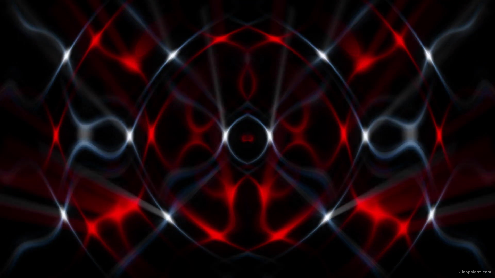Matrix Flower Red-Blue Video Art blinking stage VJ Loop