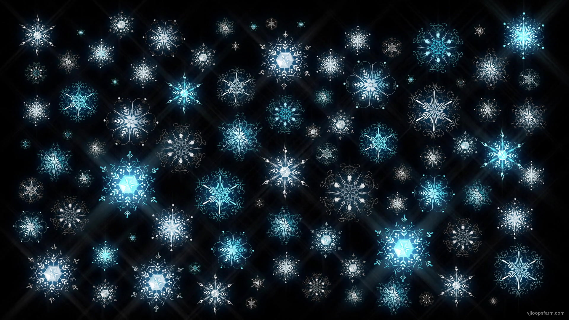 Snowflake-Blue-stars-wall-pattern-with-rays-Ultra-HD-VJ-Loop-auowju-1920_007 VJ Loops Farm