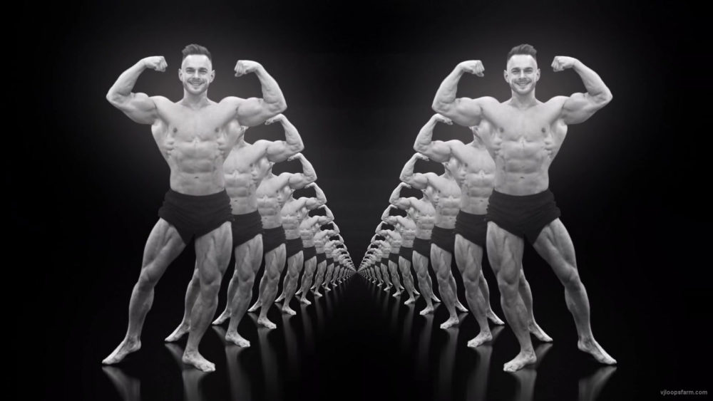 Bodybuilder-2-showing-his-body-in-tunnel-isolated-on-Alpha-Channel-NOT-Looped-Video-VJ-Footage-codvfi-1920_004 VJ Loops Farm