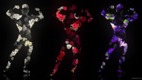 Fire-Man-in-Different-Flowers-Trio-on-Black-Ultra-HD-Video-Art-Video-VJ-Loop-evkdbw-1920_005 VJ Loops Farm