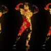 Fire-Man-in-Flowers-Trio-on-Black-Ultra-HD-Video-Art-Video-VJ-Loop-wwq02c-1920_007 VJ Loops Farm