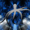 vj video background PSY-Octopus-gray-flow-on-blue-background-FullHD-VJ-Loop-nh81y8_003