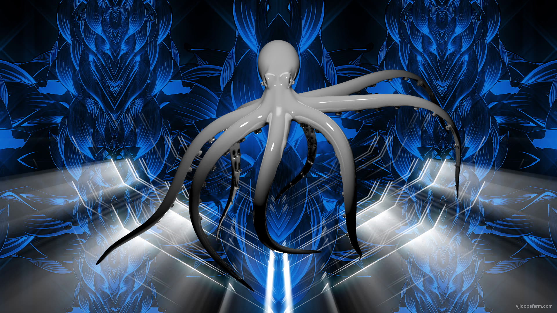 vj video background PSY-Octopus-gray-flow-on-blue-background-FullHD-VJ-Loop-nh81y8_003