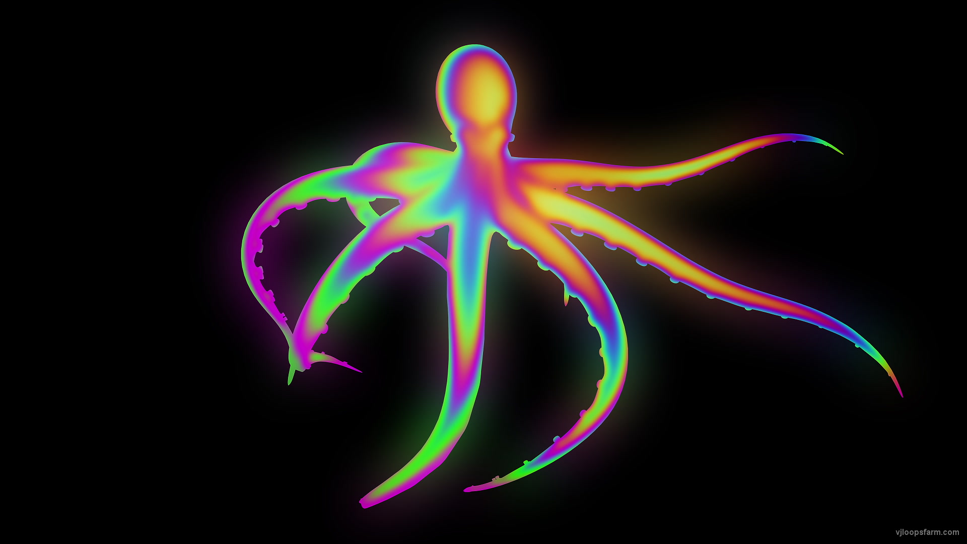 Psy-Vivid-Octopus-strobing-with-Lightning-Full-HD-VJ-Loop-eo5wmi_004 VJ Loops Farm