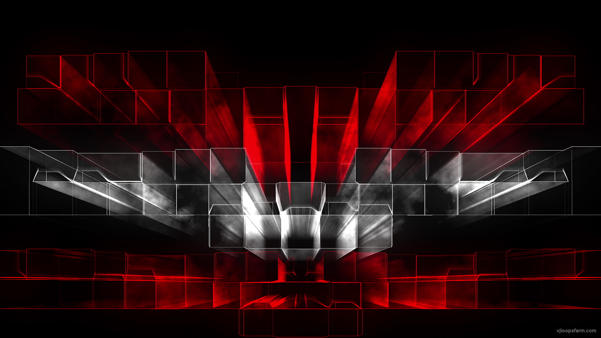 Rot-Weiss-Rot Square Lines Pattern Video Art VJ Loop