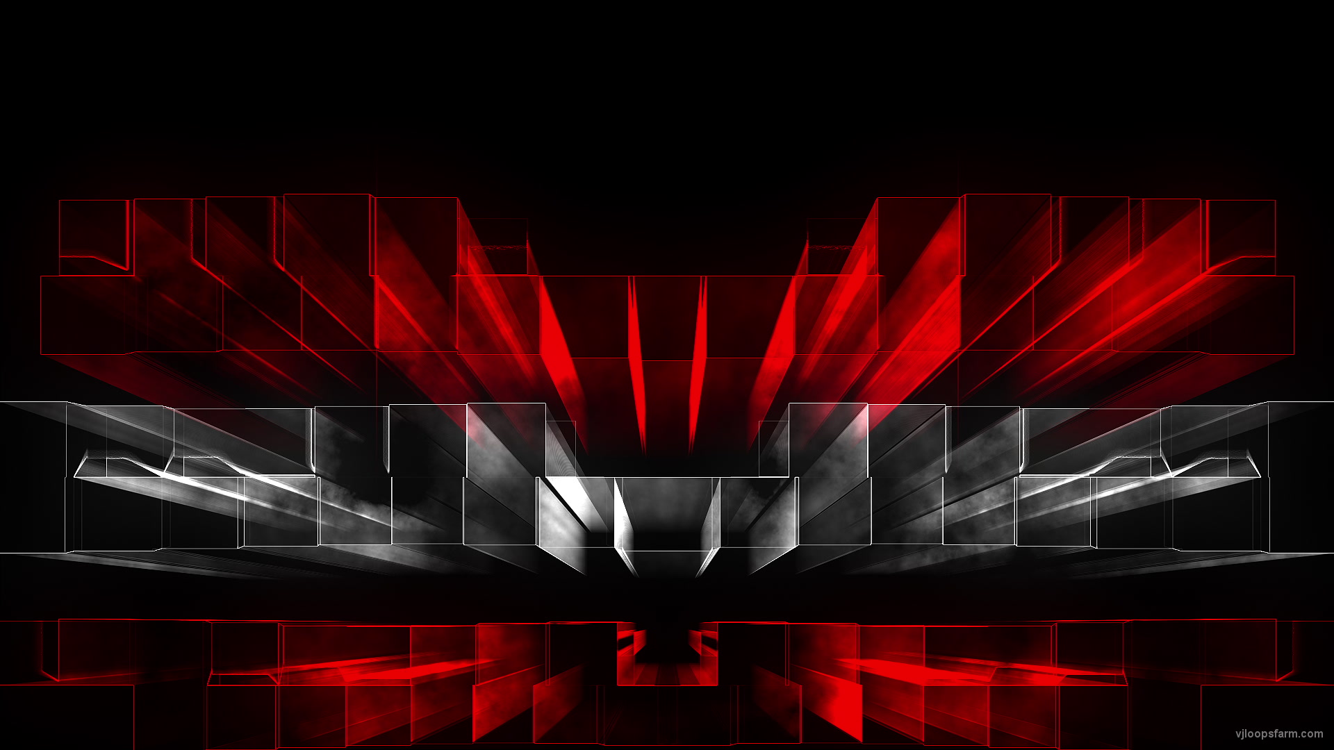 Rot-Weiss-Rot Square Lines Pattern Video Art VJ Loop
