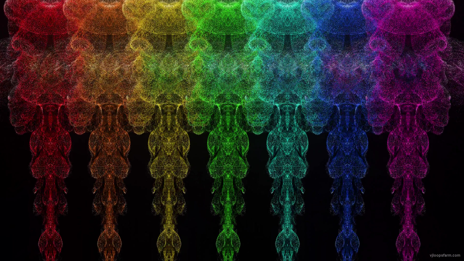 Smoke Pattern Rainbow Group 4K Video VJ Loop