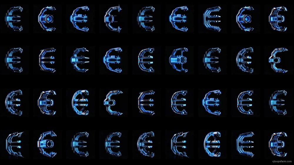 vj video background Cyberpunk-EUR-Currency-Sign-Pattern-Random-UltraHD-Video-Motion-Background-cqoeop-1920_003