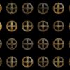 Art-Deco-golden-Earth-Sign-Random-elements-Grid-Pattern-isolated-on-black-background-Ultra-HD-VJ-Loop-zwzkz8-1920_009 VJ Loops Farm