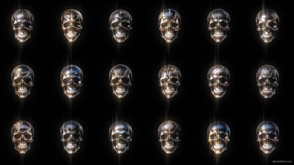 vj video background Golden-Vintage-Pattern-Halloween-Skulls-VJ-Loop-Z30-0ditrc-1920_003