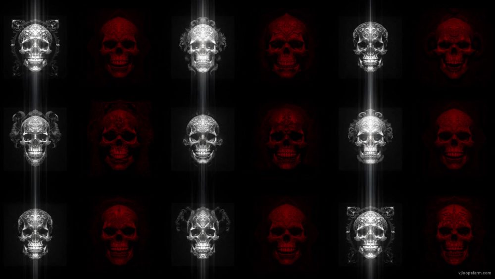 vj video background Red-White-Baroque-Gothic-Halloween-Skulls-Pattern-VJ-Loop-Z13-5gqk3e-1920_003